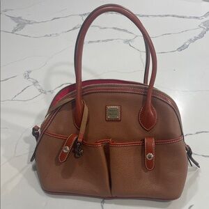 Dooney & Bourke Brown Leather Satchel